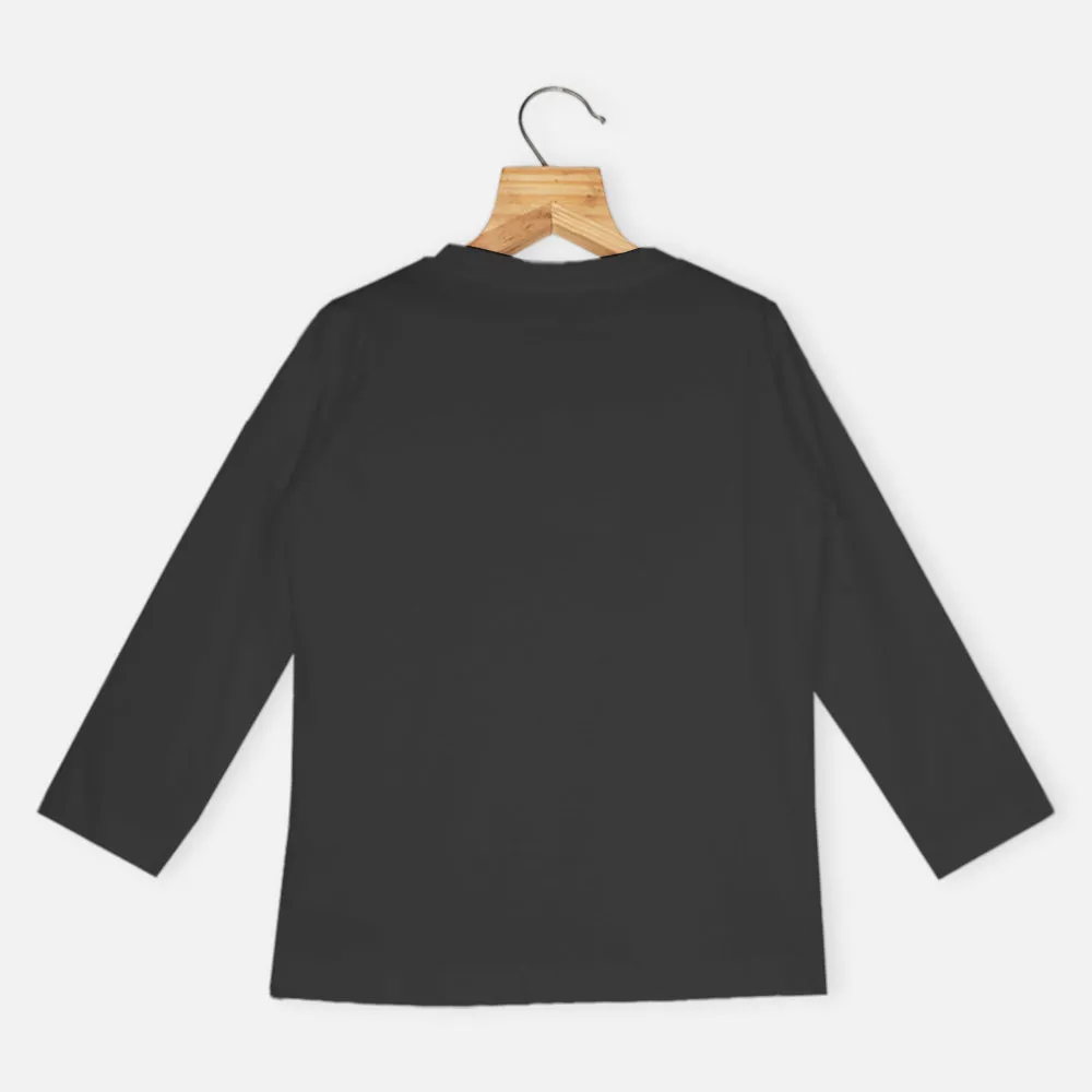 Black & White Full Sleeves T-Shirt