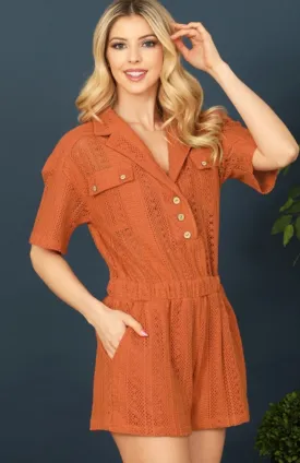 Button Up Romper (3 colors)