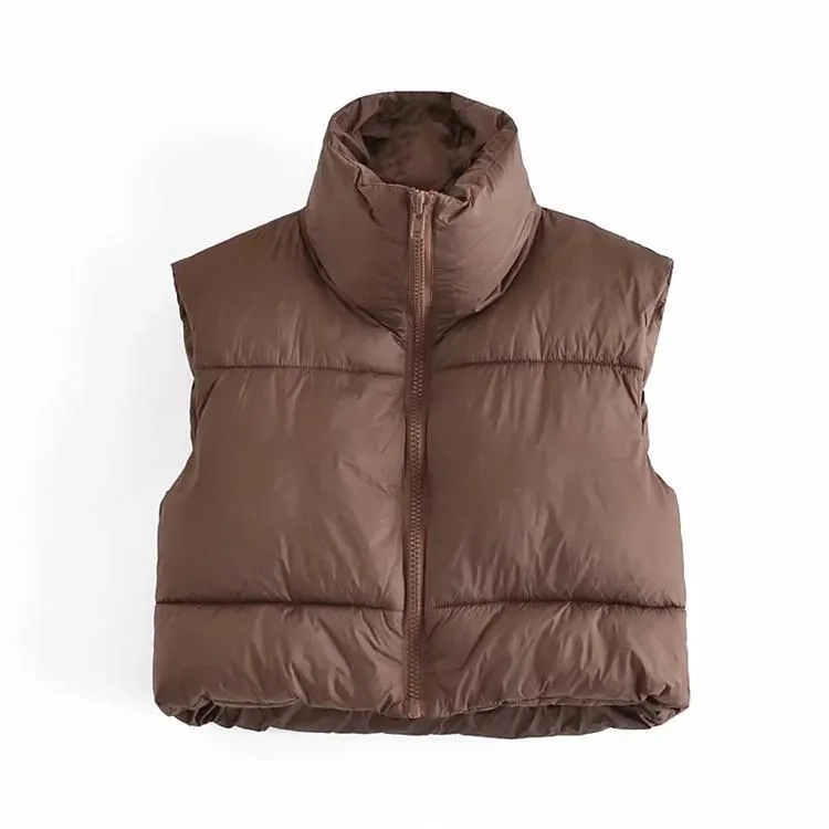 Casual Cotton Sleeveless Winter Vest for Women