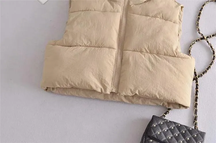 Casual Cotton Sleeveless Winter Vest for Women