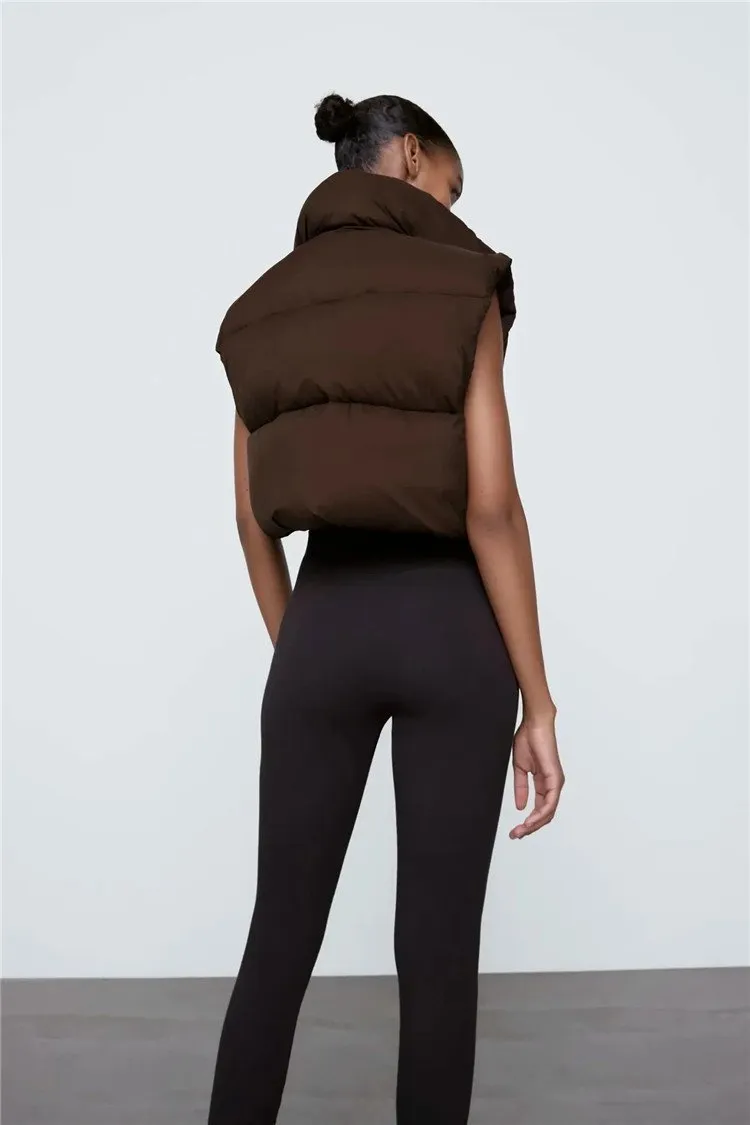 Casual Cotton Sleeveless Winter Vest for Women