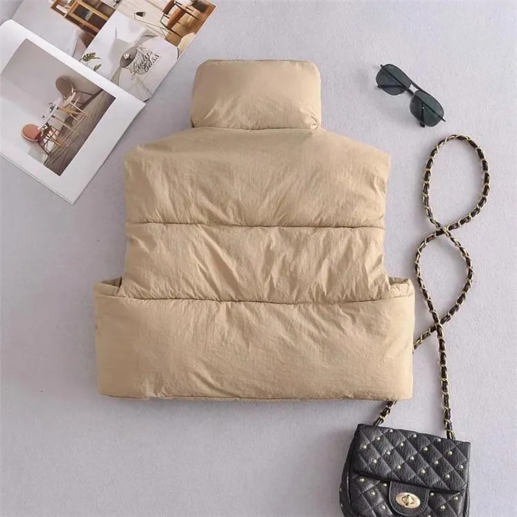 Casual Cotton Sleeveless Winter Vest for Women