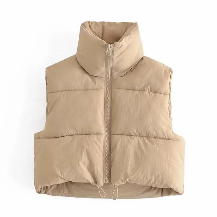 Casual Cotton Sleeveless Winter Vest for Women