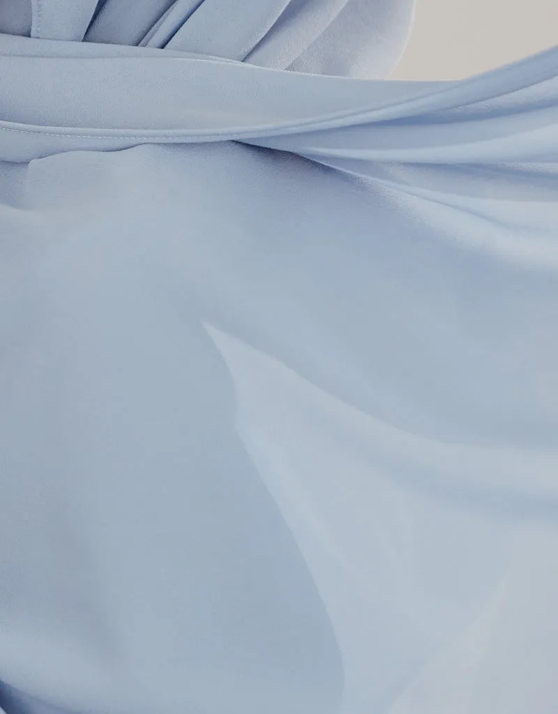 Chiffon Shawl - Shades of Light Blue