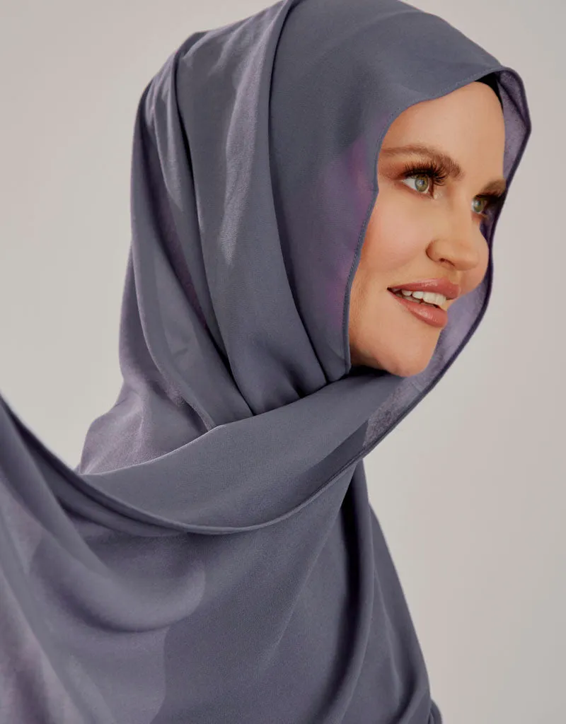 Chiffon Shawl - Shades of Light Blue