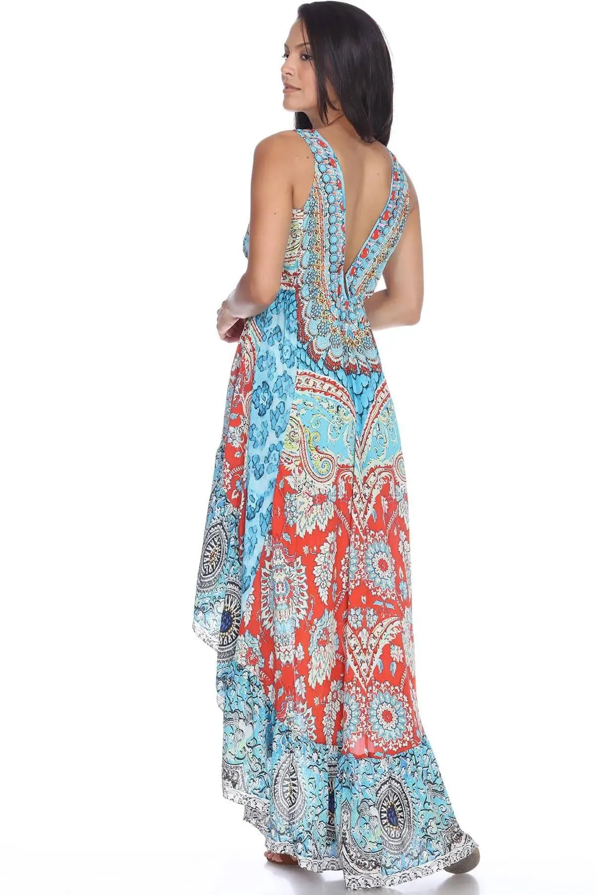 High Low Dresses Resort Beach Boho Casual Summer Evening Vestido Dress Vacation Travel Bohemian…