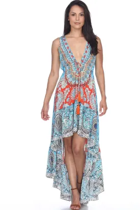 High Low Dresses Resort Beach Boho Casual Summer Evening Vestido Dress Vacation Travel Bohemian…