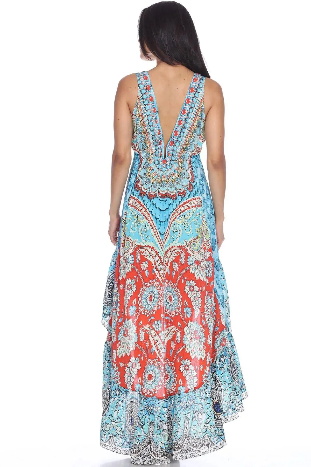High Low Dresses Resort Beach Boho Casual Summer Evening Vestido Dress Vacation Travel Bohemian…