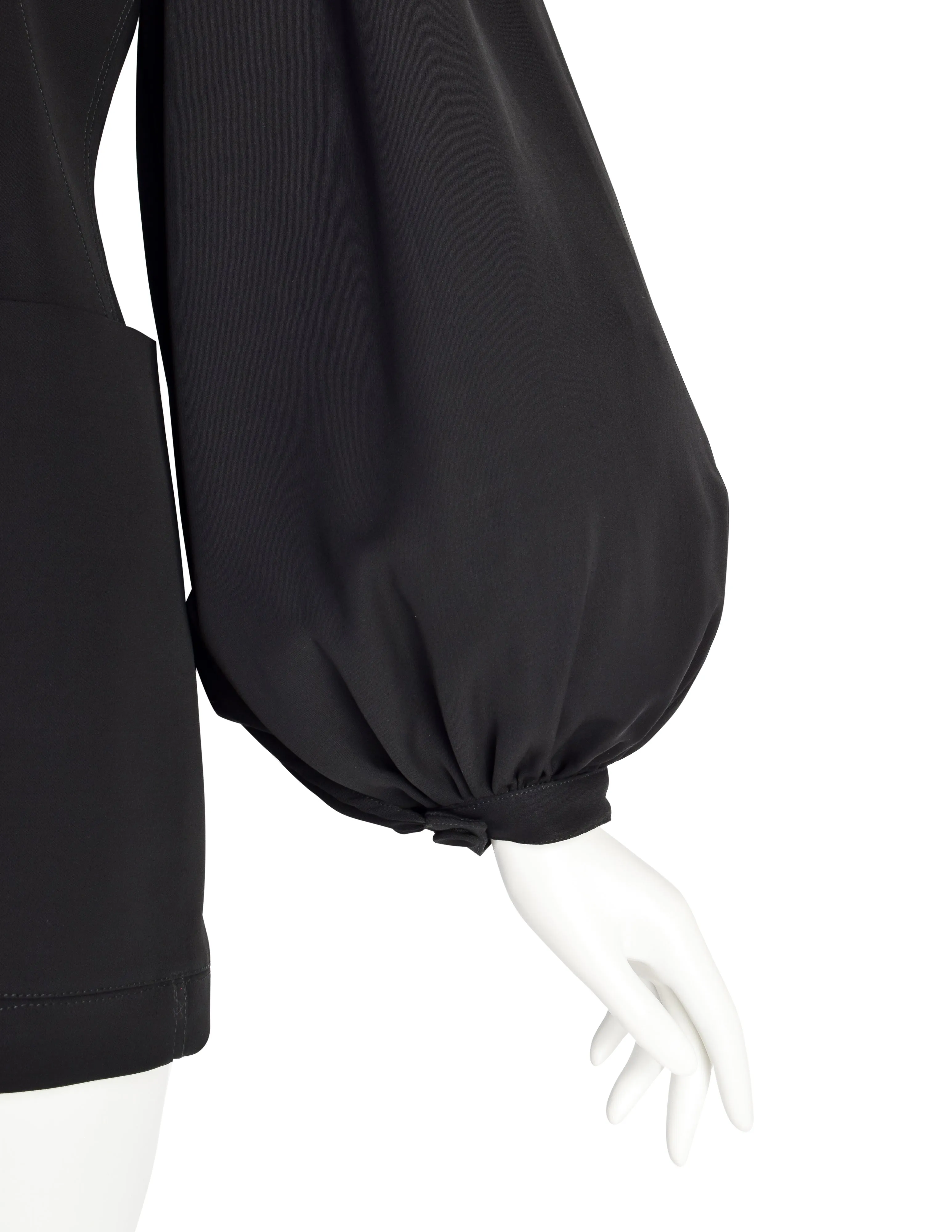 Jean Paul Gaultier Vintage Incredible Black Balloon Bishop Sleeve Blazer Jacket