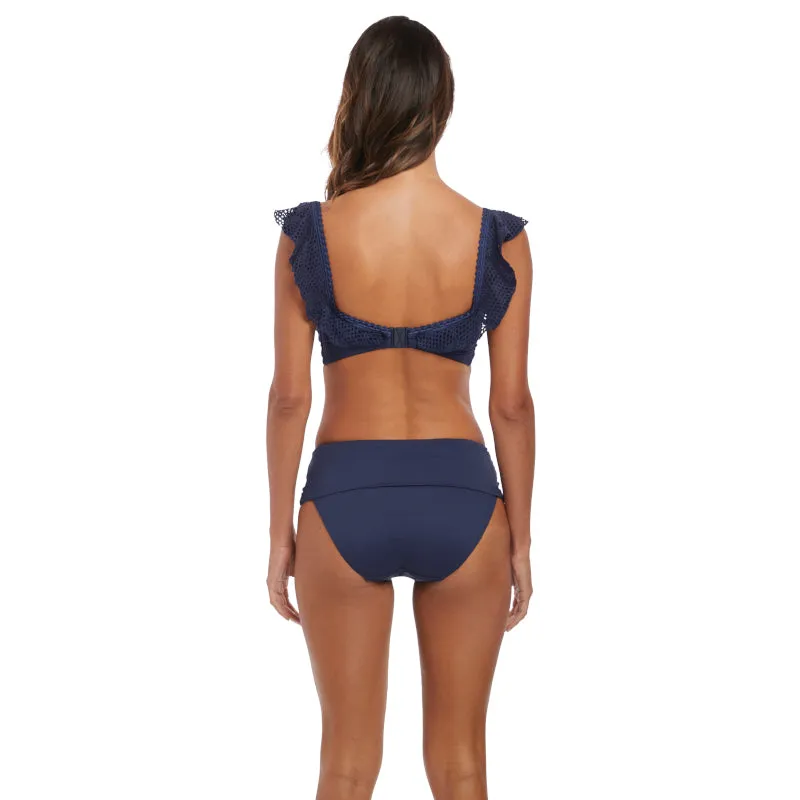 Marseille Twilight Blue Bardot Bikini Top - Fantasie Swim