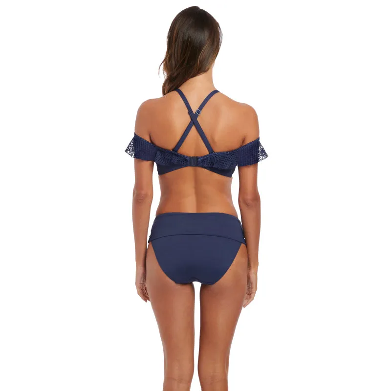 Marseille Twilight Blue Bardot Bikini Top - Fantasie Swim