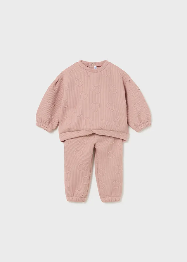 Mayoral 2827 021 - Blush 2 Piece Padded Tracksuit