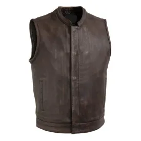 MKL - Booster Men's Leather Motorcycle Vest
