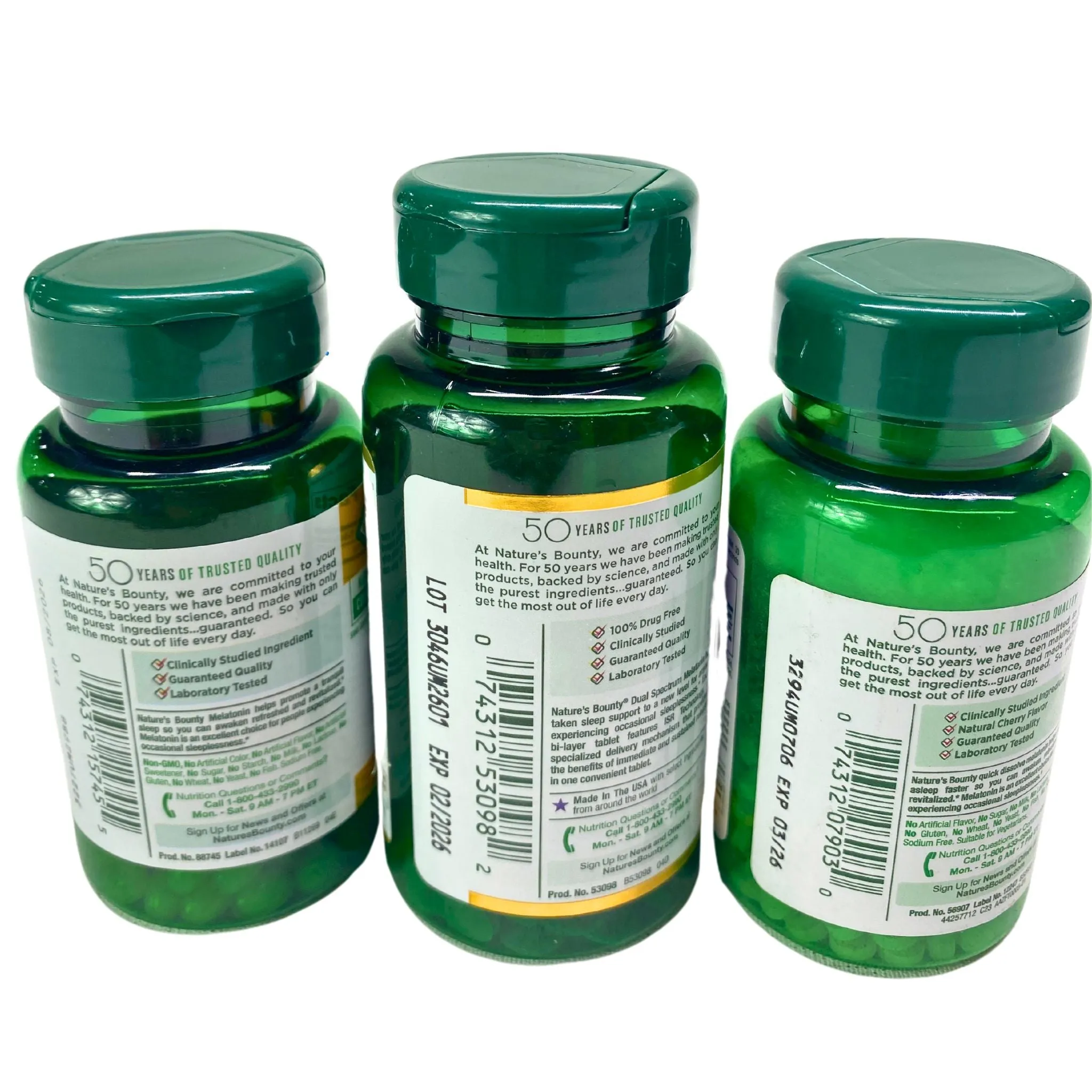 Nature's Bounty Melatonin Sleep Health (50 Pcs Lot)