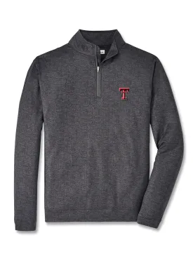 Peter Millar Texas Tech Double T Perth Stretch "Stitch" Performance Quarter Zip