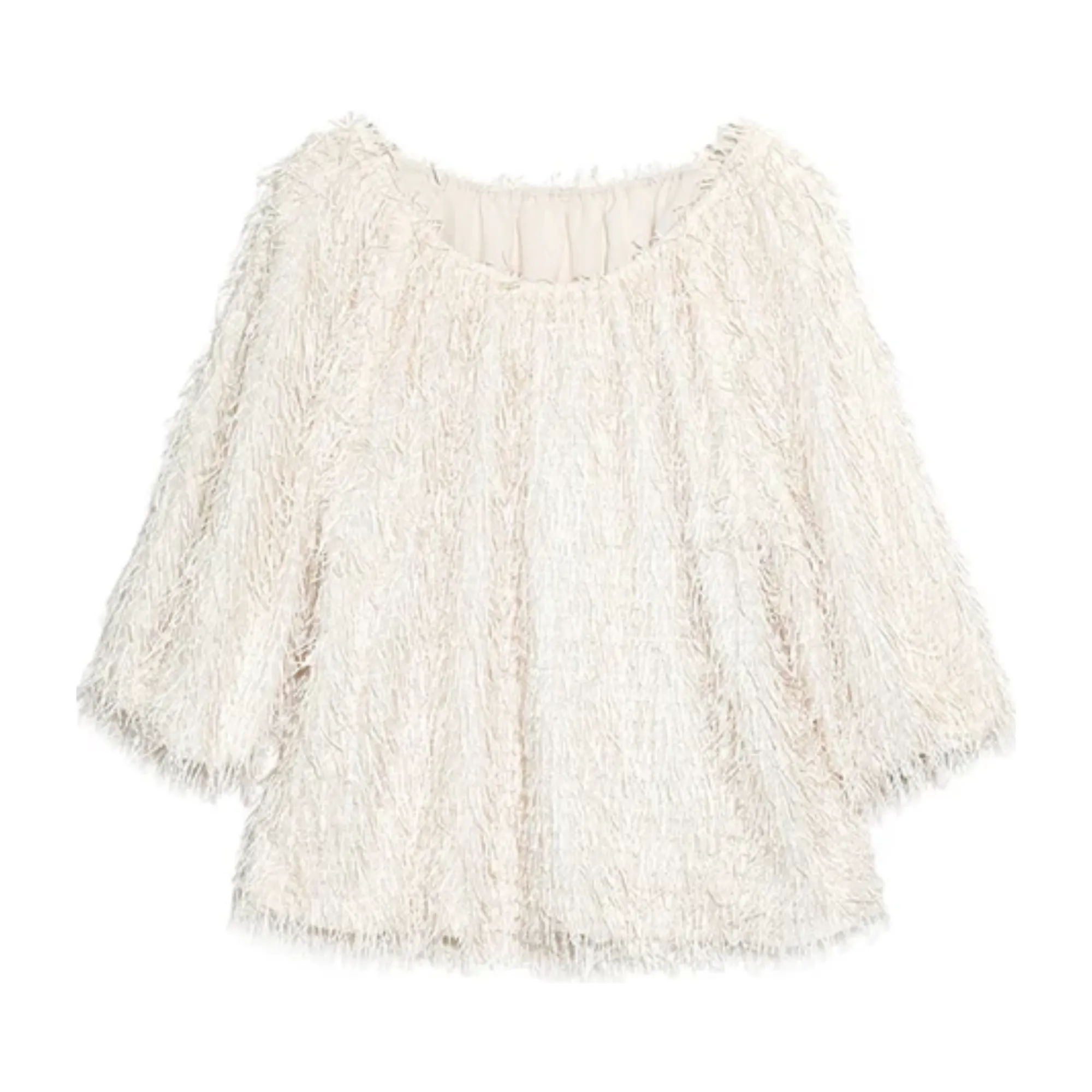 Pre Order:  Fuzzy Off Shoulder Loose Top