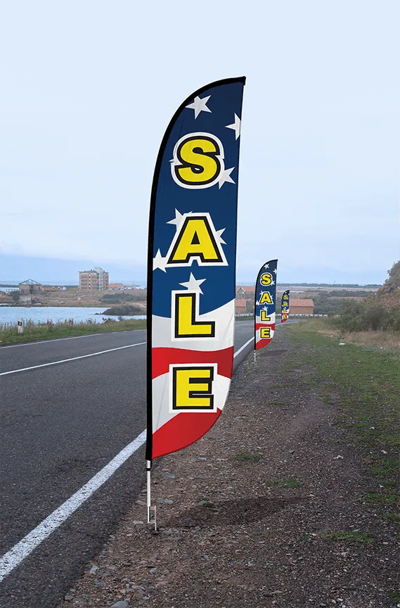 Sale Feather Flag Red White Blue