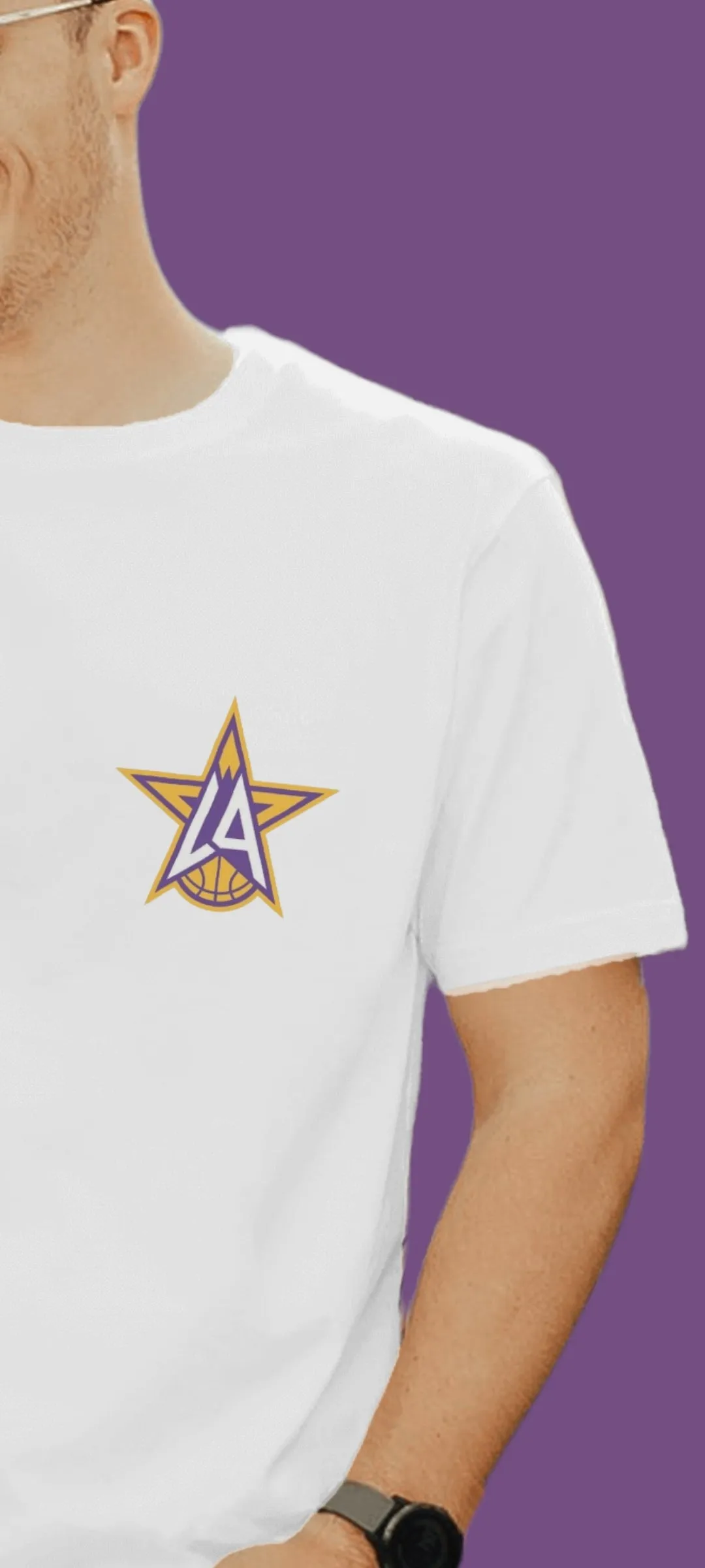 White Printed Men's T-Shirt