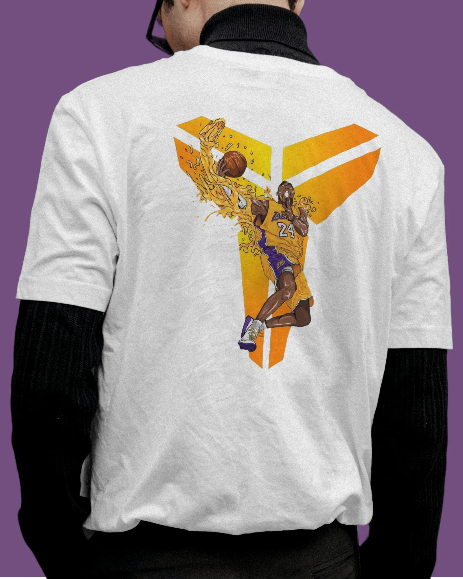 White Printed Men's T-Shirt
