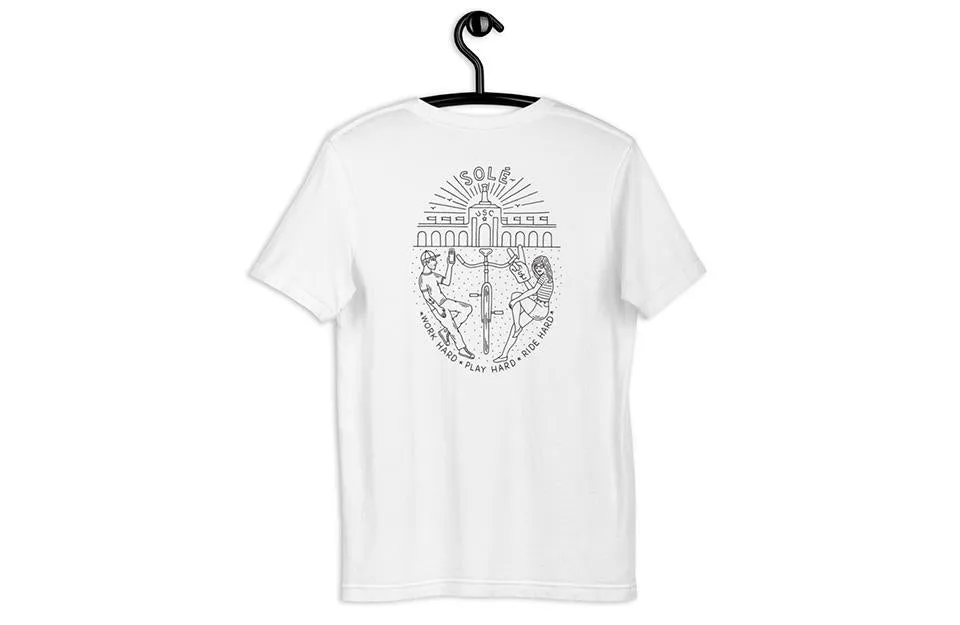 Work Hard, Play Hard - Mens White T-Shirt